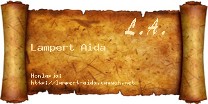 Lampert Aida névjegykártya